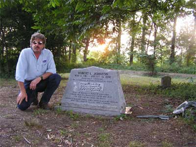 Ron at Robert Johnson Gravesite